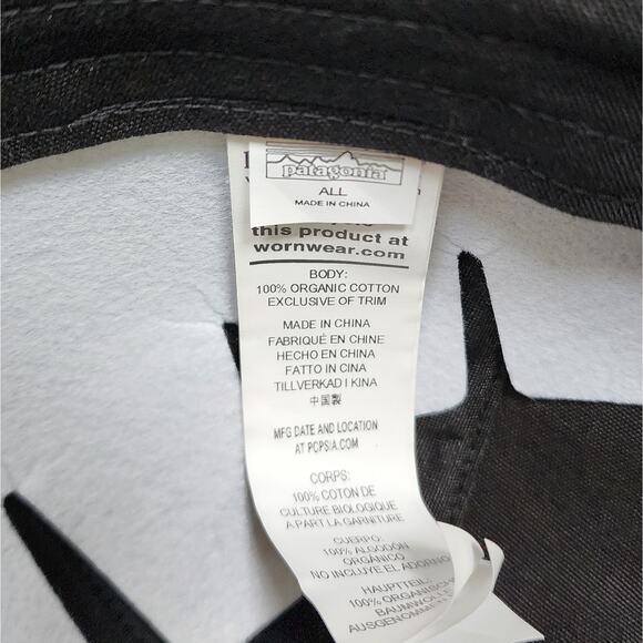 NWT Patagonia P-6 Label Trad Cap Hat Unisex Adult One-Size Black - Picture 7 of 8